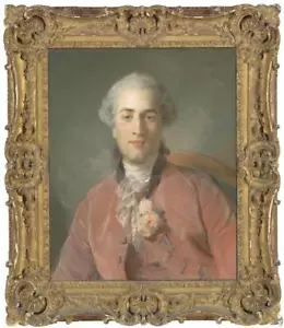 Antiguo arte maestro hecho a mano pintura al óleo antigua retrato caballero sobre lienzo - Imagen 1 de 2