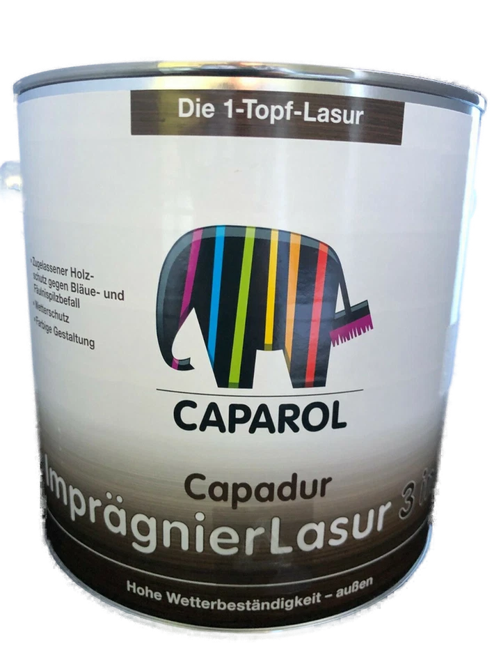 1,5 L Caparol Capadur ImprägnierLasur Farbton Walnuss 3 in 1 Lasur DKO - Bild 1 von 1