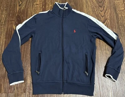 Chaqueta deportiva POLO Ralph Lauren cremallera completa para mujer XS bolsillos azul Foto 1 de 4