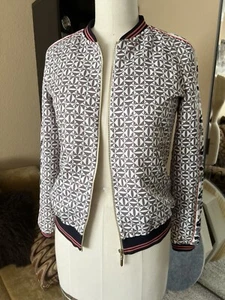 Giacca Bomber Ted Baket Nuovo Modello Geometrico Tg 2/M Poliestere Fondo Elastico - Foto 1 di 9