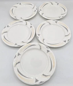 Royal Albert Horizons Graphica 6.25" Bread Appetizer Plates Set of 5 1986 - Picture 1 of 11