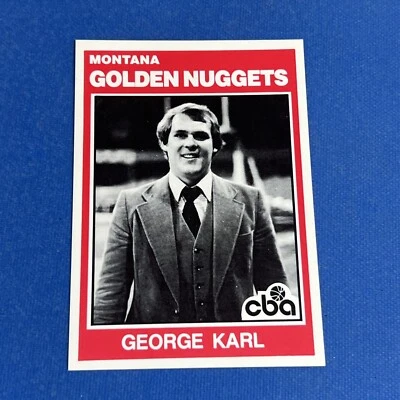 🔥1981-82 TCMA CBA Basketball card #77 GEORGE KARL MONTANA GOLDEN NUGGETS - Image 1 of 4