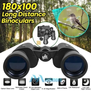 Military 180x100m Zoom Day Night Vision Binoculars HD Telescope Hunting Camping - Picture 1 of 21