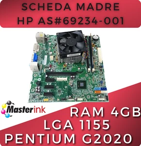 HP as #69234-001 Motherboard/CPU Pentium G2020 / RAM 4GB / Socket LGA 1155 - Picture 1 of 6
