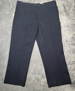 Croft & Barrow Pants Men’s 42x30 Navy Blue Classic Fit Flat Front Easy Care - Picture 1 of 13