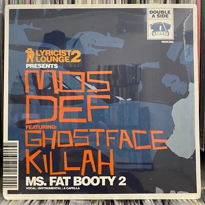 MOS DEF + GHOSTFACE - MS. FAT BOOTY 2 (12") 2000!!  RARE!!  BIG NOYD + PRODIGY!! - Image 1 of 2