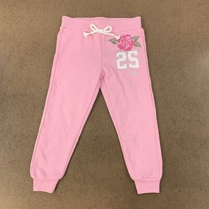 Colette Lilly Little Girls Size Small (4) Pink Love Republic Graphic Joggers - Picture 1 of 4