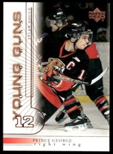 2000-01 Upper Deck YOUNG GUNS Tyler Bouck Rookie Prince George Cougars #201