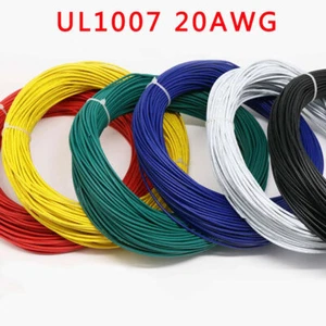 Cable de PVC trenzado 20 AWG UL1007 300 V 80 ° cobre estañado 21/0,14 TS RoHS  - Imagen 1 de 7