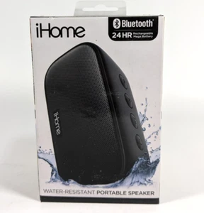 iHome wetterfester tragbarer Lautsprecher schwarz Bluetooth IP66 IBT300B.EXv24 NEU - Bild 1 von 5