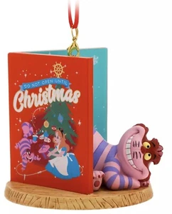 2023 Disney Parks Skizzenbuch Urlaub Weihnachten Karte Cheshire Katze Alice Ornament - Bild 1 von 2