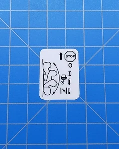 Stihl Choke Position Piktogramm / Aufkleber / Sticker - Bild 1 von 2