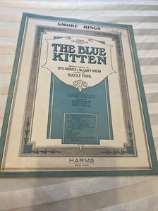 GATTINO BLU Harbach/Friml 1922 ANELLI FUMOGENI spettacolo spartiti vintage - Foto 1 di 3