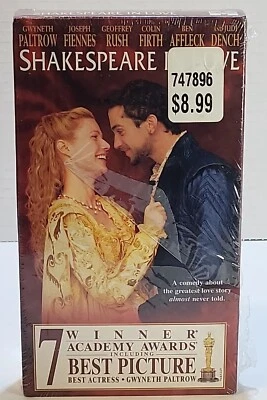 Shakespeare In Love (VHS) Gwyneth Paltrow, Joseph Fiennes, Colin Firth. Sealed.  - Image 1 of 4