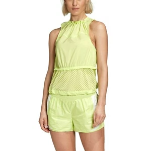 Women Adidas By Stella McCartney ADIZERO LOOSE TANK TOP Color Semi Frozen Yellow - Picture 1 of 13