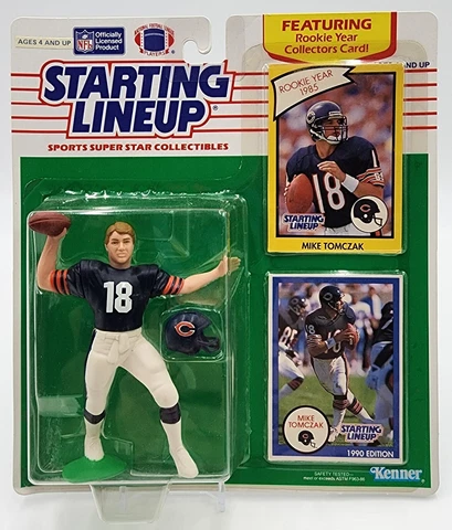 1990 Starting Lineup Mike Tomczak Chicago Bears Kenner SLU Sports Figure MT01 Cover