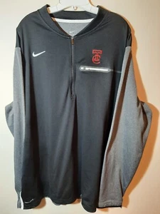 Trinity High School KS Men's Pullover 1/4 zip L/S Shirt Nike Dri Fit 2XL--NWOT - Picture 1 of 3