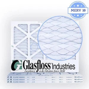 16-3/8x21-1/2x1 MERV 10 Air Filters, Pleated by Glasfloss 4-Pack, Made in USA - Picture 1 of 2