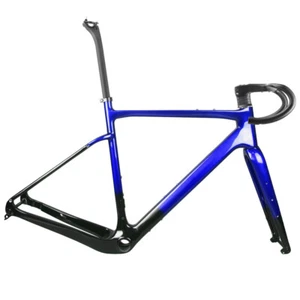 Carbon Gravel Frame 700*45C Disc Brake Gravel Bicycle Frameset 700C Cyclocross - Picture 1 of 29