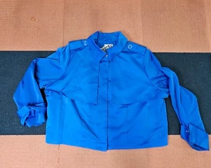 Sammy B X Target Adult Cropped Jacket 3X Plus Blue Black button Month Women J8a - Picture 1 of 11