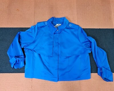 Sammy B X Target Adult Cropped Jacket 3X Plus Blue Black button Month Women J8a - Image 1 of 4