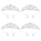  4 PCS Wedding Tiara Headpiece Headband Bridesmaid Flower Child Crown