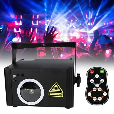 500mW DMX-512 TF Card Animation Laser Projector DJ Disco Xmas Stage Lights - Image 1 of 4