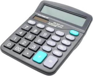 Desk Calculator, 12-digit Solar Battery Office Calculator with Large Lcd Display - Picture 1 of 4
