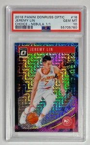 Jeremy Lin 2018-19 Donruss Optic Choice Nebula 1/1 One of One PSA 10 GEM MINT - Bild 1 von 2