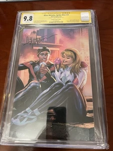 Miles Morales Spider-Man #25 CGC 9.8 SS Signed Tyler Kirkham Virgin Variant - Picture 1 of 10