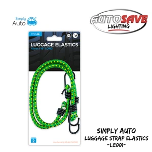SIMPLY AUTO - Luggage Elastic Hook Straps ~ 45cm 2pce ~ (LE001) **NEW IN STOCK** - Picture 1 of 5