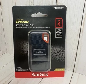 SanDisk 2TB Extreme Portable SSD - BRAND NEW & FREE SHIPPING! - Afbeelding 1 van 2