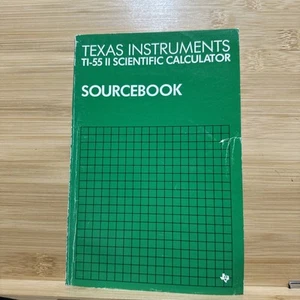 Texas Instruments TI-55 II Scientific Calculator Sourcebook 1984 - Imagen 1 de 15