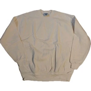 Vintage Blank Beige Lee Sweatshirt XL Made In USA Deadstock Neu Vintage 90s Vintage  - Bild 1 von 6