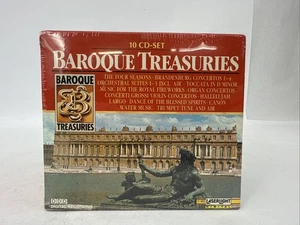 Baroque Treasures 10 CD Box Set Vivaldi Bach Handel Telemann Corelli Highlights - Foto 1 di 9