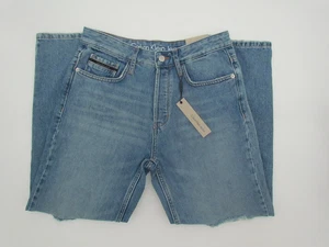 Neu mit Etikett Calvin Klein Bootcut hellblau Denim Jeans Größe 29 Knopfleiste distressed - Bild 1 von 11