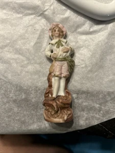 Antike/Vintage deutsche Biskuit männliche Figur - Bild 1 von 4