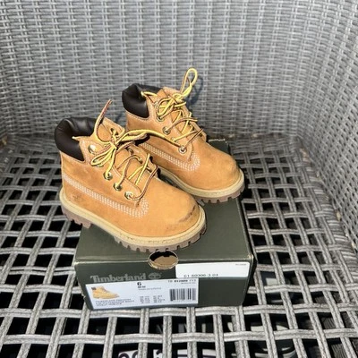 TIMBERLAND Premium 6” Bota Impermeable Trigo Nubuck Talla 6 Niño Pequeño Foto 1 de 4