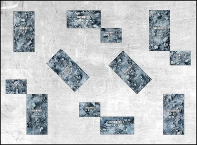 3D6 WARGAMING Neoprene Terrain Mats - Chapter Approved 2025 Tournament Ready - Icefall