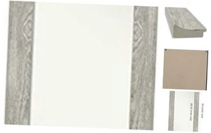 Grey Full Length Mirror for Door, 54x20 Dove Greywash Tall Wall Mirror Full - Picture 1 of 7