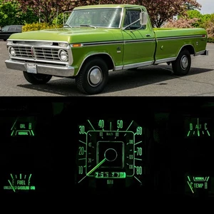 LED Dash Gauge Cluster Lights + Sockets Green For 73-79 Ford F100 F150 F250 F350 - Picture 1 of 6
