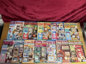 Revistas Cross Stitcher vintage ediciones de 1992/3 Iss 1 a 6 y 8-12 x 11 - Imagen 1 de 15