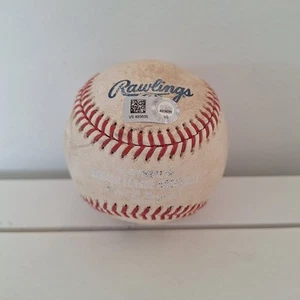 Orioles Vs Marlins 4/20/21 Game Used Baseball Adam Duvall Foul Ball Adam Plutko - Picture 1 of 2