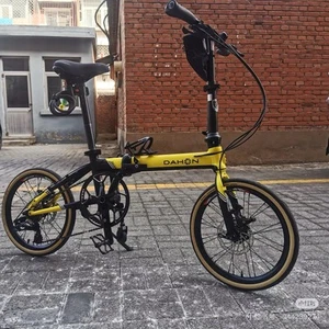 Dahon K3 Plus Folding Bike – 16-Inch, 9-Speed, Yellow – Lightweight & Compact - Picture 1 of 5