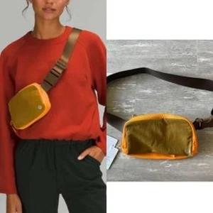 Bolso Cinturón Lululemon Everywhere Gorpcore Naranja Verde Senderismo Exterior Duradero - Imagen 1 de 5