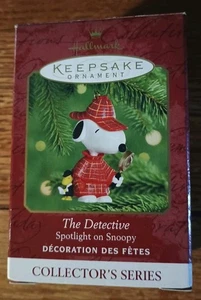 Hallmark Keepsake The Detective Ornament 2000 Spotlight on Snoopy #3 en serie - Imagen 1 de 3