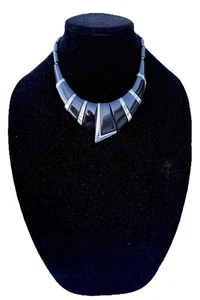 Napier Halskette Statement Stück asymmetrisches Design Lucite? oct25 - Bild 1 von 23