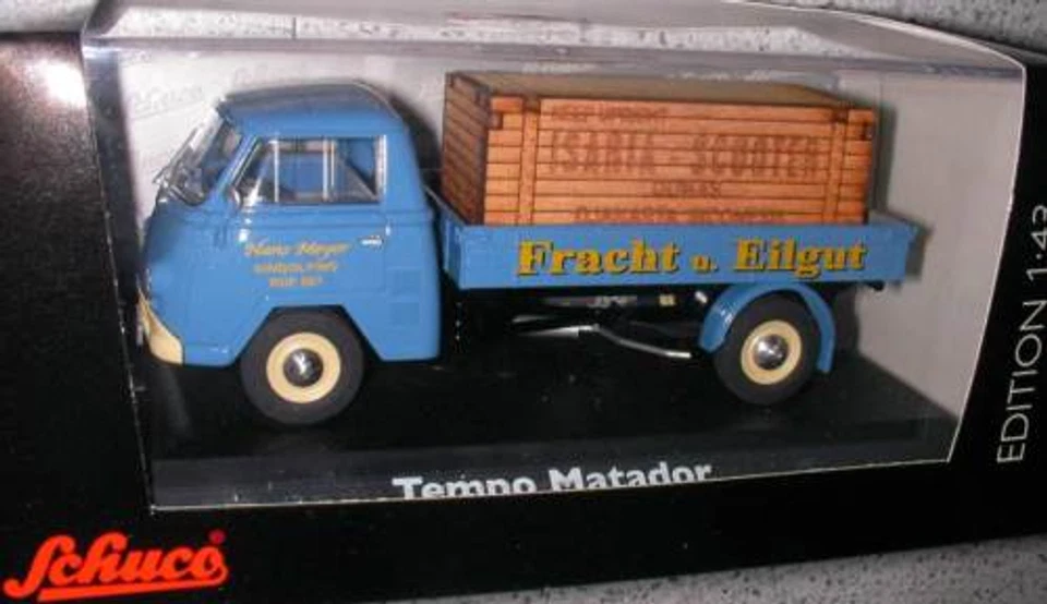 Schuco Tempo Matador Fracht Eilgut > LIMITATO Isaria Scooter 1:43 Modello Pronto - Immagine 1 di 1