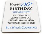 Happy 13th 18th 21th 30th 40th 50th 60th 70th 80th 90th Birthday Coaster Mug Mat