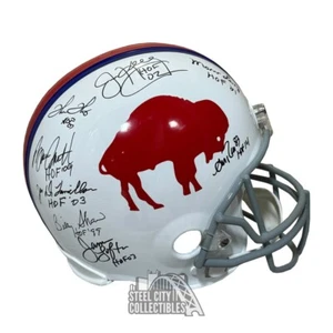 8 Buffalo Bills Autographed Buffalo Replica Full Size Helmet - JSA - Picture 1 of 1